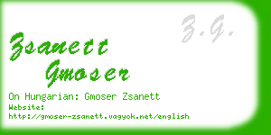 zsanett gmoser business card